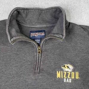 VTG University of‎ Missouri Sweatshirt 1/4 Zip Pullover Mens Large Mizzou Dad
